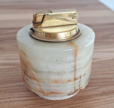 Feuerzeug Marmor Onyx Vintage aus Erbschaft von Oma