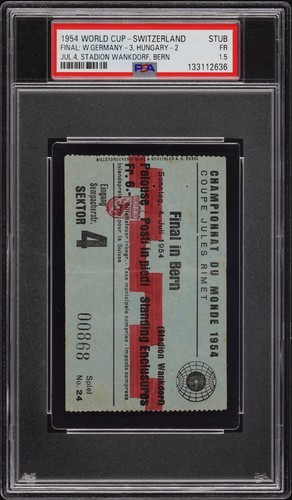Rare ticket 1954 world - world, cup