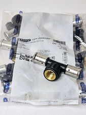 Henco PVDF 13PK-200420BP T-Buchse Eisen Mitte 20 mm x 1/2" x 20 mm (10er Pack)