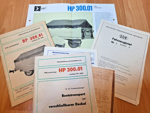 Kfz brief anhängerbrief ddr - brief,