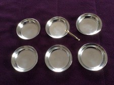 Hotelsilber Gebrüder Hepp 6 kleine Zuckerschälchen Butterschälchen Portionen