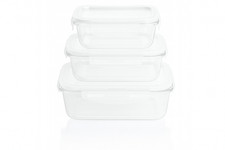 KOCHWERK Vorratsdosen Glas Frischhaltedosen Klick-It 3er Set