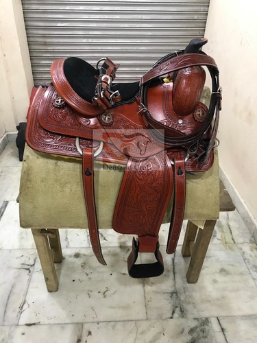 Western leder barrel pferd - western,