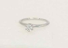 Original TIFFANY & Co. "Setting" Verlobung-Solitär-Krappen-Brillant-Ring 950er P