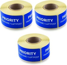 PRIORITY Luftpostaufkleber