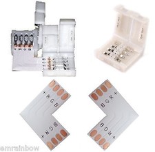 RGB Strip Eckverbinder L - Form Klick Verbinder LED SMD Schnellverbinder Adapter