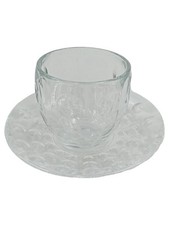 Guzzini Venice Espressotasse Untertasse Glas Transparent Modern 6cm