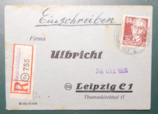 DDR 1950: Einschreiben,m. FM ULBRICHT, MN 227 St.: "TAMBACH DIETHARZ"