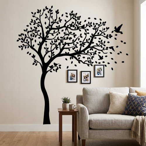 Wandtattoo baum mit vögeln - baum,