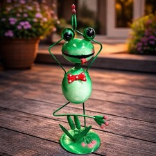 Metall Frosch Figur 35cm