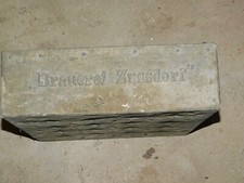 Alte Zink Metall Bierkiste Flaschenkiste Brauerei Zussdorf SELTEN!