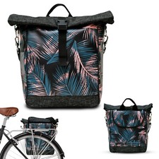 IKURI Fahrradtasche für Gepäckträger Satteltasche Wasserdicht- Retro Palma