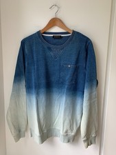 Mey & Edlich - Sweatshirt Vintage Look Verlaufsfarben blau Baumwolle - Gr.  50