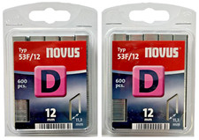 2x 600 Tackerklammern Novus Typ D 53 F 12mm 12 x 11,3 mm Heftklammern # 042-0377