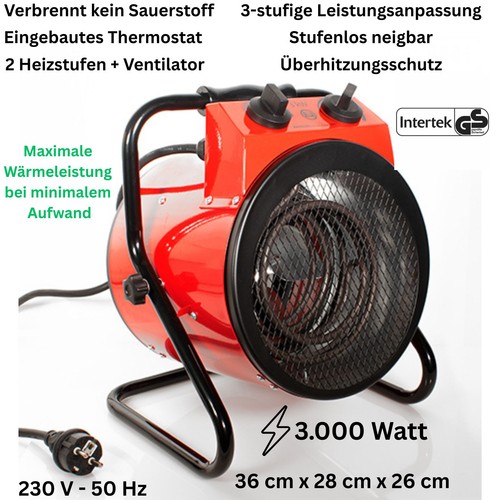 Mauk elektro heizlüfter - heizlüfter, 3000