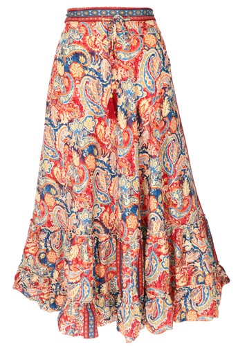 Langer boho stufenrock - langer,