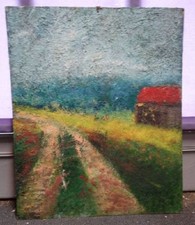 interessantes Ölbild unbekannter Künstler Landschaft