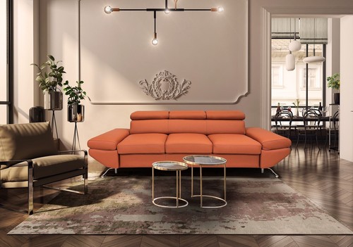 Modernes ledersofa mit - modernes,