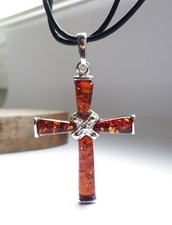 Schmuck stck bernstein - bernstein, silber