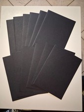 12 Blanko große Glückwunschkarten A5  schlicht elegant  schwarz