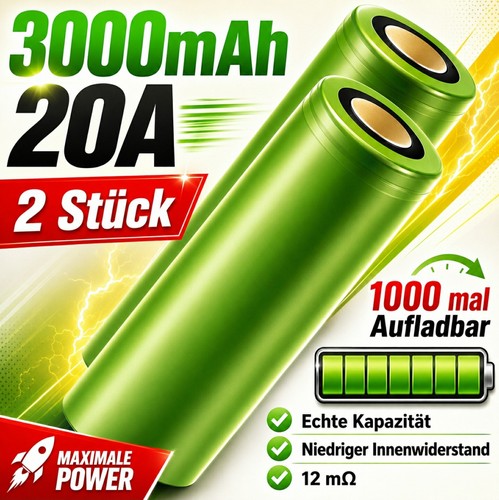 Akkuzelle 3000mah 20a - 2x,