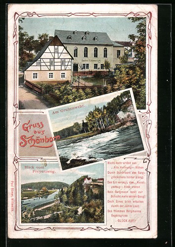 Ansichtskarte schönborn - ansichtskarte,