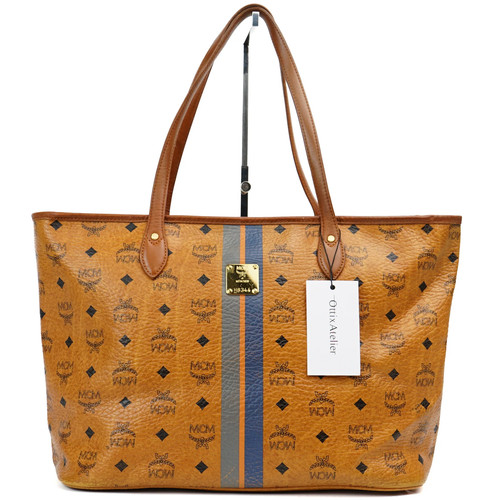 Mcm stripe shopper handtasche - mcm,