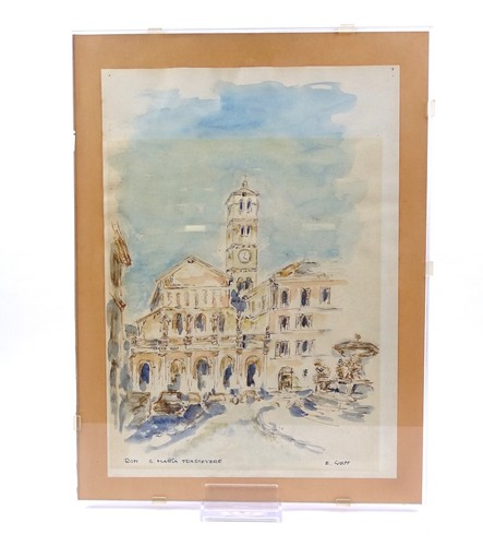 Aquarell italien rom santa - italien,