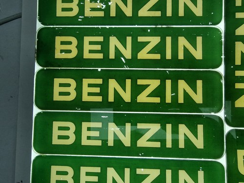 Alte benzin glasscheibe - benzin, für