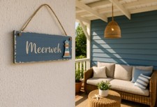 25cm Holzschild MEERWEH Schild