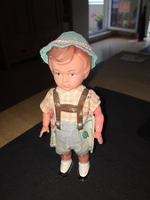 Aufziehpuppe Tanzpuppe bayrischer Junge "Seppl" 60er Jahre