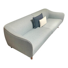Giorgetti Sofa Drive Stoff D Cielo 6356 Blau mit 2 Kissen