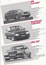 ZENDER BMW E34 VW Corrado Passat Alfa Spider 164 75 Turbo Prospekt Brochure J 