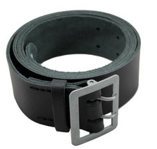 Mil-Tec Polizei Lederkoppel 2-Dorn Gürtel Polizeigürtel 90-140 cm Koppel Gurt 