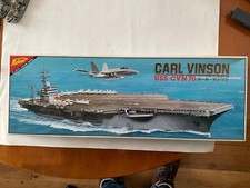 Nichimo 1/1250? Modellbausatz Flugzeugträger Carl Vinson USS CVN 70 Vintage New