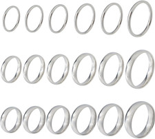 18 Stück Runder Rohling Ring