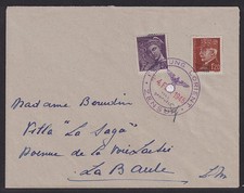 FESTUNG LORIENT 3+9, Merkur + Petain, große Brief-RARITÄT, Fotoattest, 3500,-€