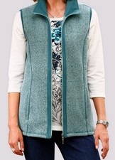 SWEATWESTE petrol-mint-schwarz