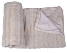 Felldecke Nerz Weiss Kuscheldecke Webpelz Plaid Fellimitat Sofadecke 160x200cm