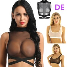 Damen Sexy Oberteile Mesh BH