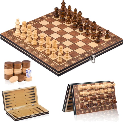 Schach holz magnetisch reise - magnetisch,