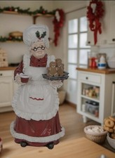 Weihnachtsfigur Mrs  Claus Weihnachtsfrau Clayre & Eef Weihnachten 15x30cm