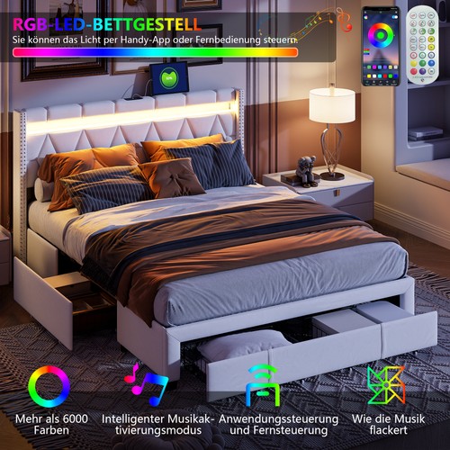 Polsterbett doppelbett - polsterbett,