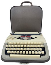 Schreibmaschine Princess 100 Bicolor Weiß E Grau + Etui