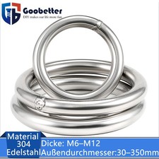 M6-M12 O Rings Edelstahl V2A