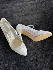 Brautschuhe, ivory 5 1/2, Rainbow, Couture NEU