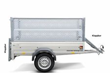 STEMA OPTI 750Kg 33cm Bordwand + 66cm Gitter 13Zoll 100KM/H Freigabe Anhänger