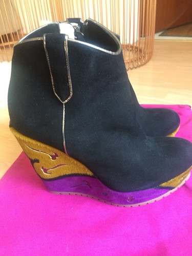 Etro stiefeletten ponyfell mit - etro,
