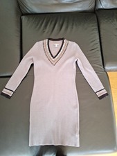 Strickkleid Gr.36 in GRAU von Alba Moda sehr angenehm zu tragen.