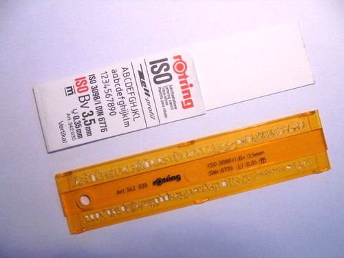 Rotring schriftschablone 342 - r,